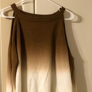 Venus Cold Shoulder Ombré Sweater